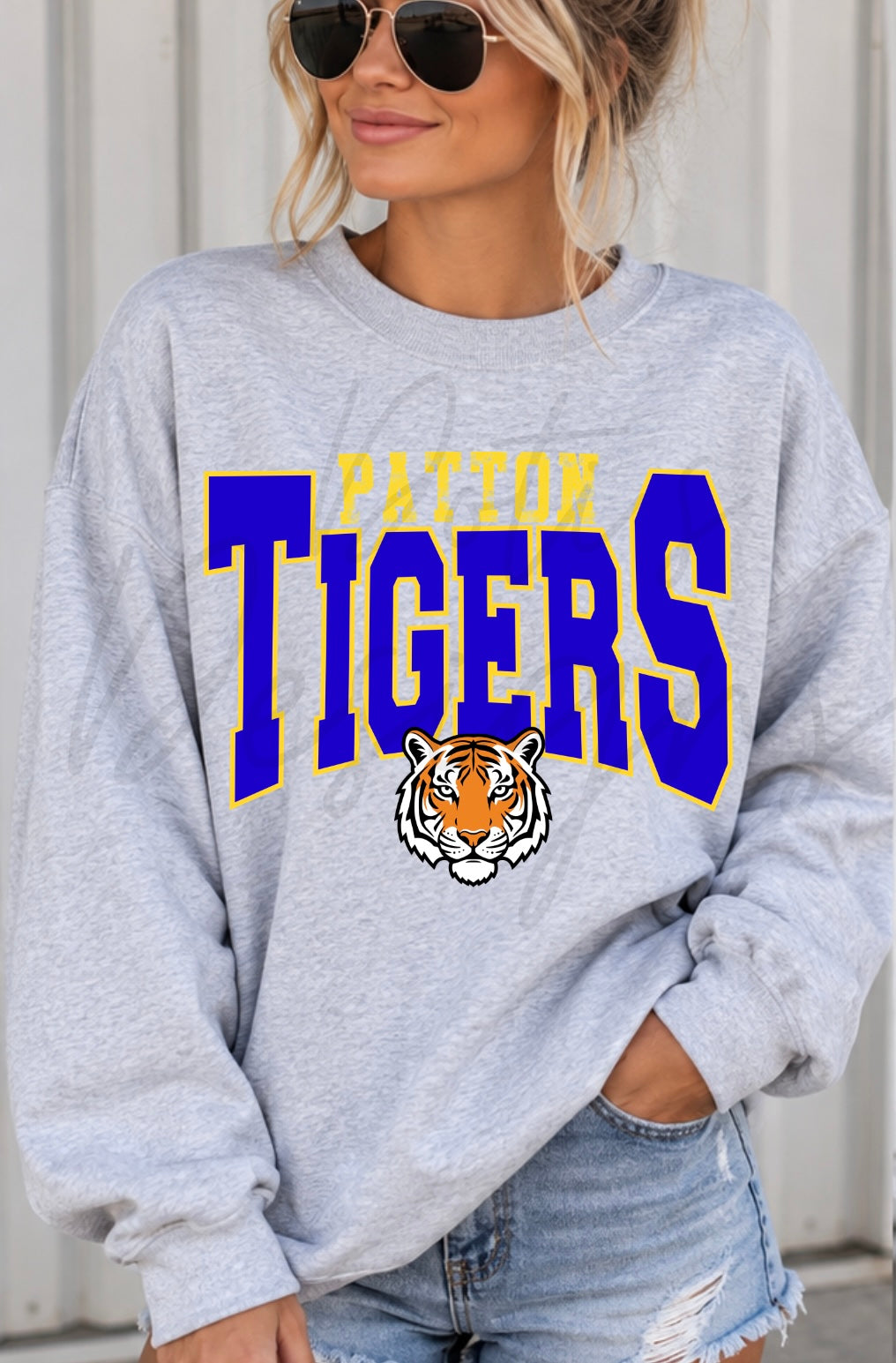 Patton Tigers - Retro School Mascot