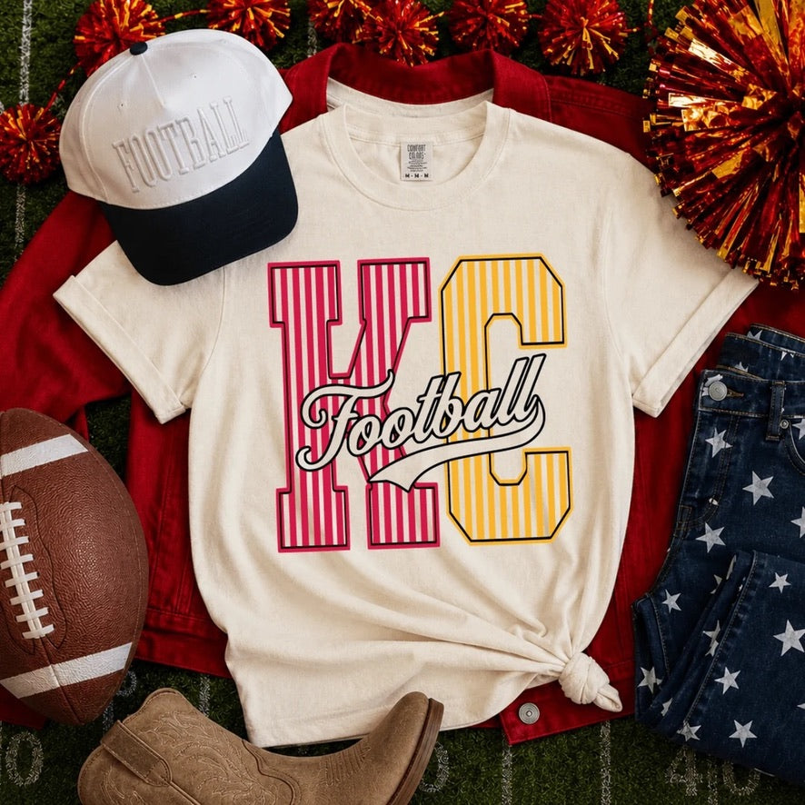Kansas City Striped Varsity on Ivory