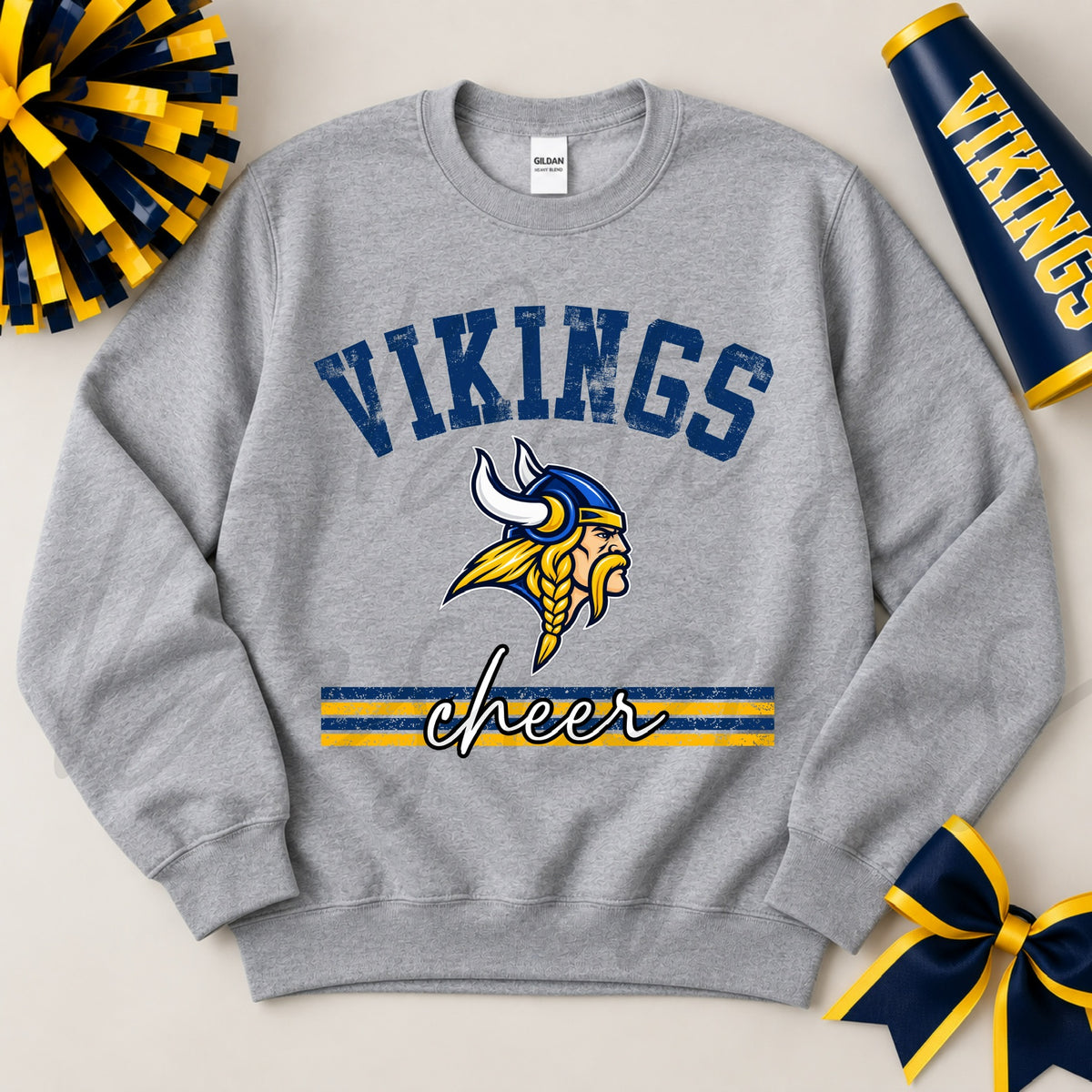 Vikings Cheer Mascot - Grey