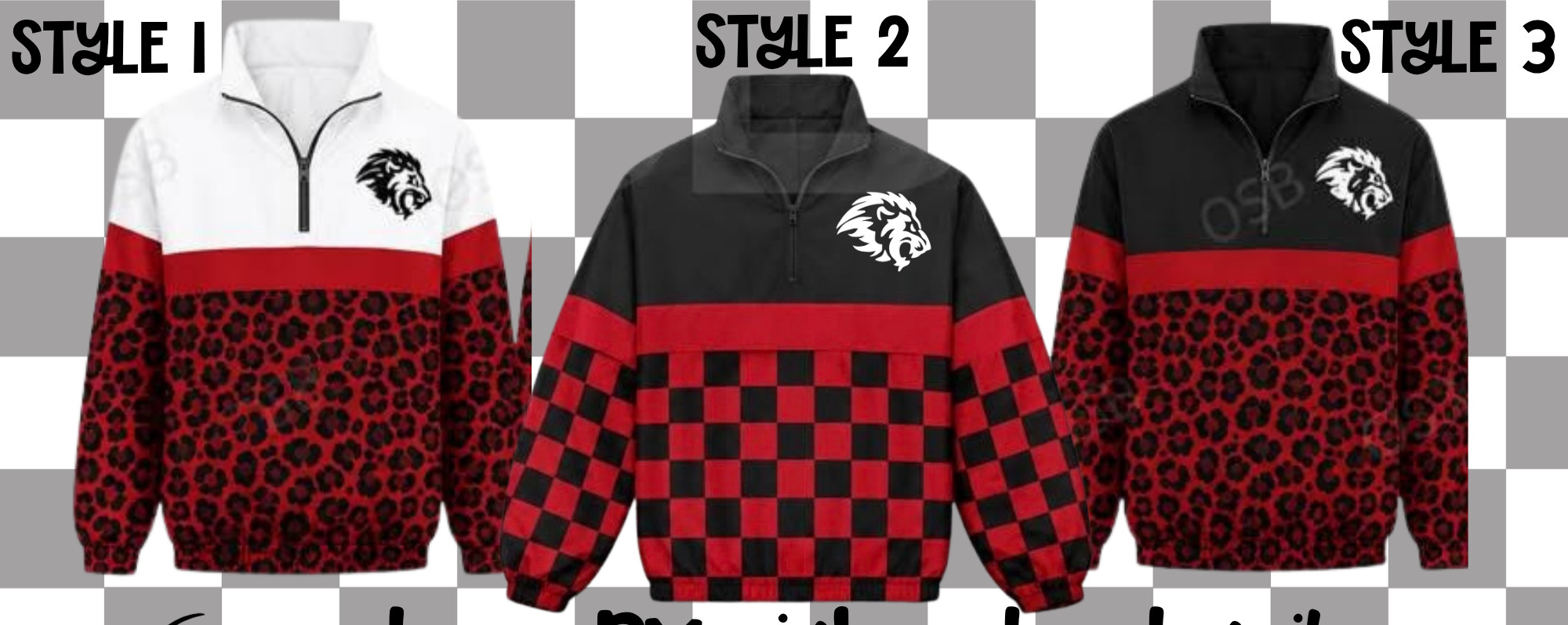 Lansing Lions Quarter Zip Windbreaker PRE-ORDER