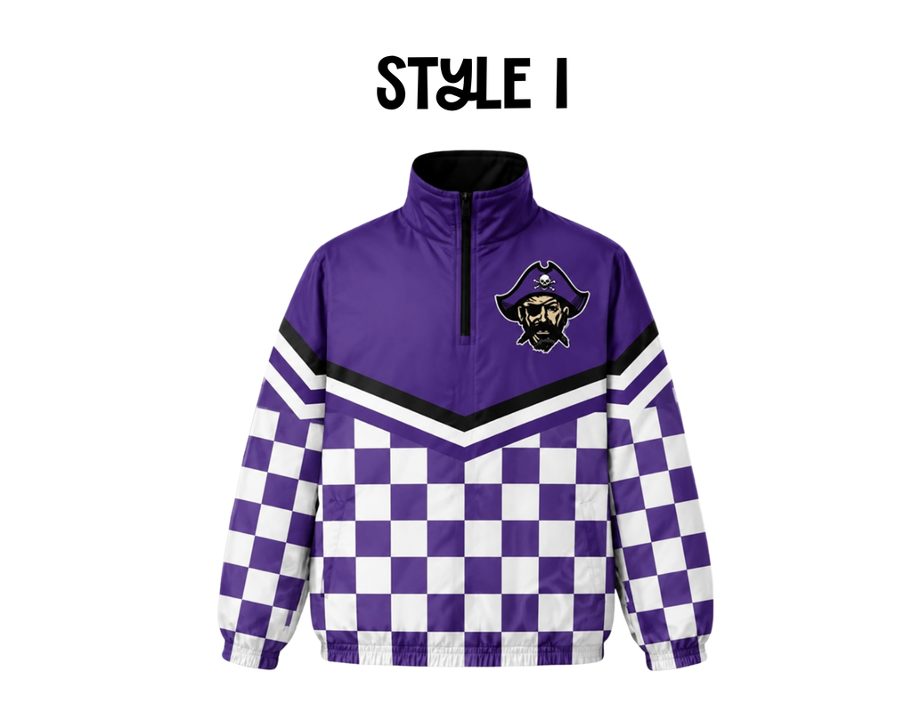 Piper Pirates Quarter Zip Windbreaker PRE-ORDER