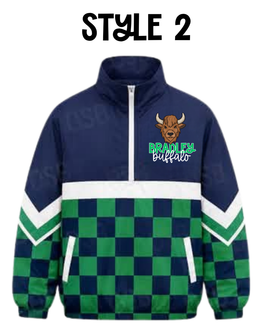 Bradley Buffalo Quarter Zip Windbreaker PRE-ORDER