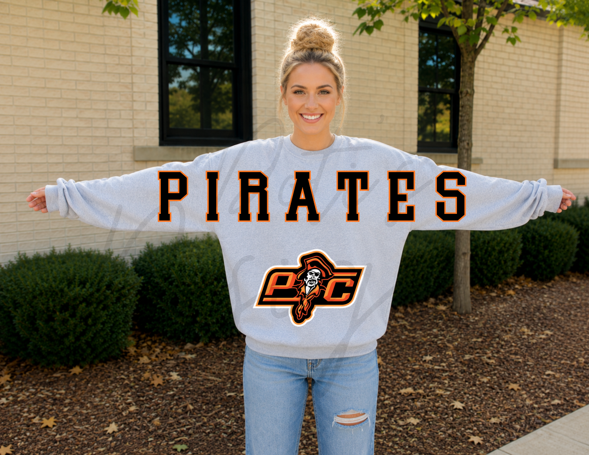 Pirates Varsity Sweatshirt - Front Design