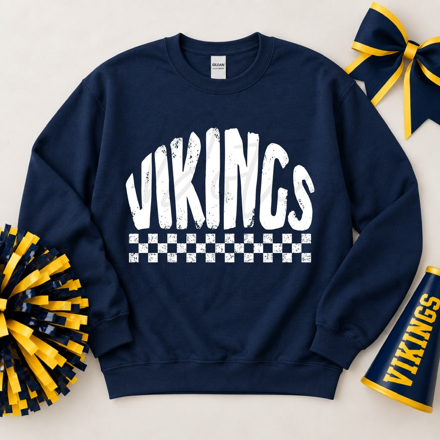 Check Vikings - White