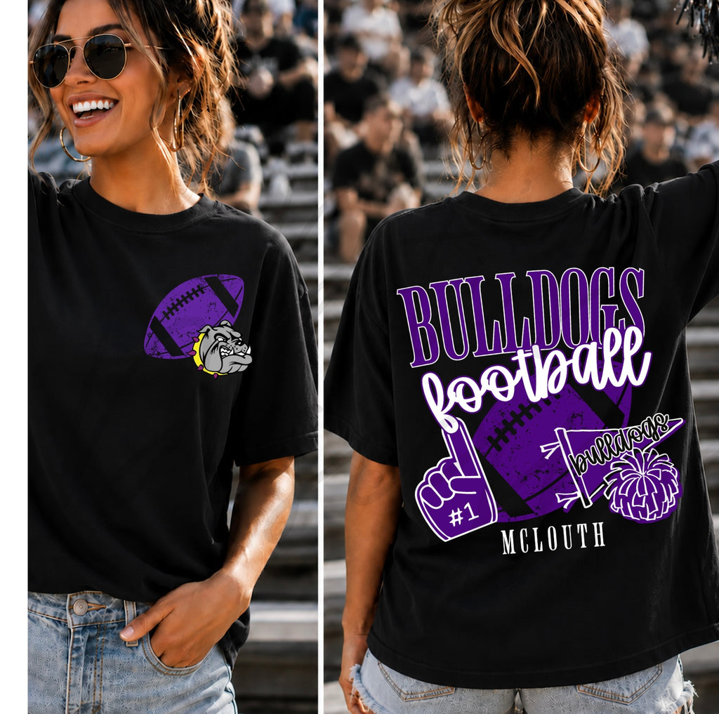 Bulldogs Football Varsity with Pocket Design