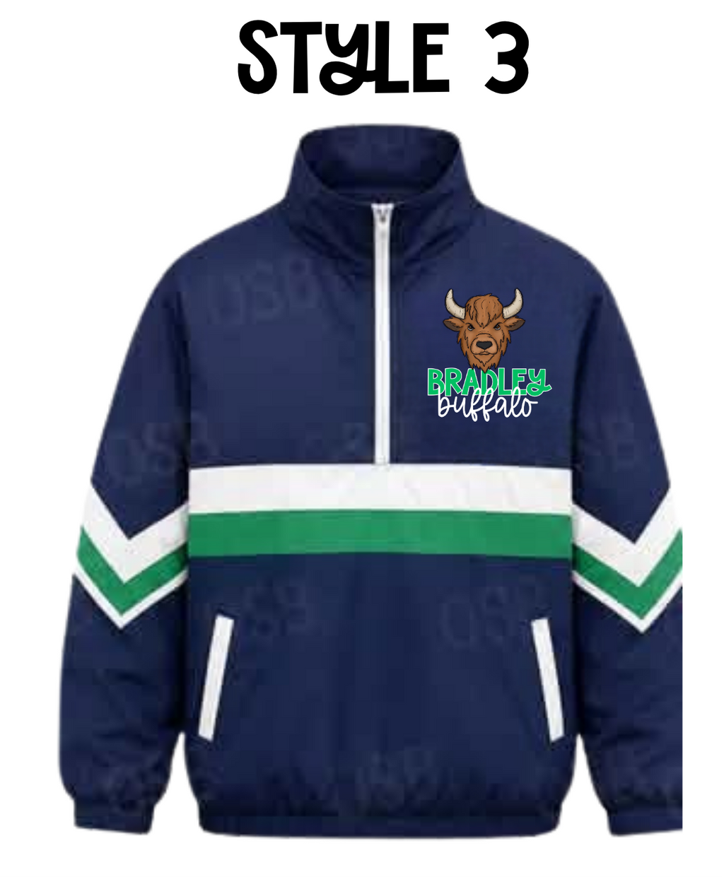 Bradley Buffalo Quarter Zip Windbreaker PRE-ORDER