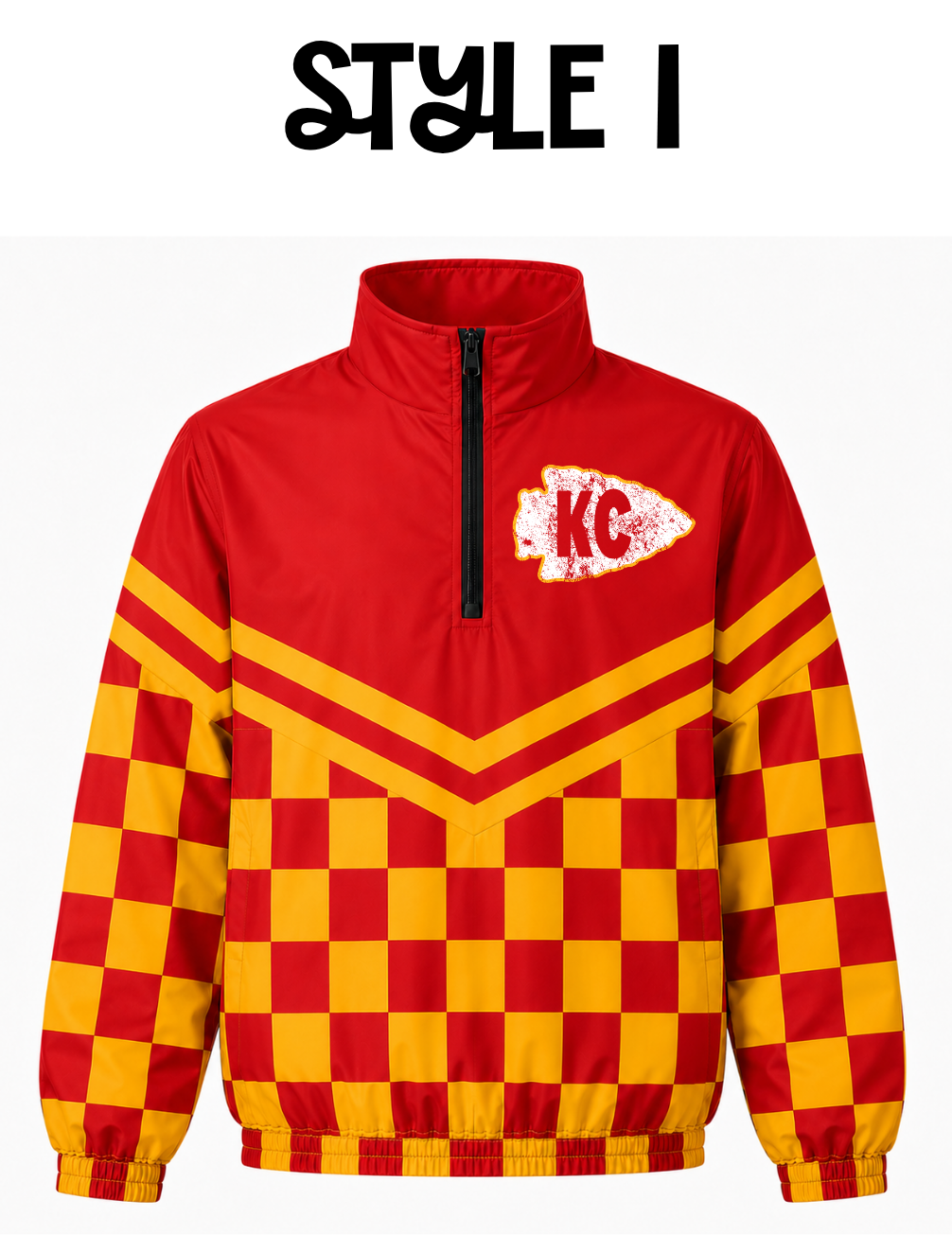 KC Football Quarter Zip Windbreaker PRE-ORDER