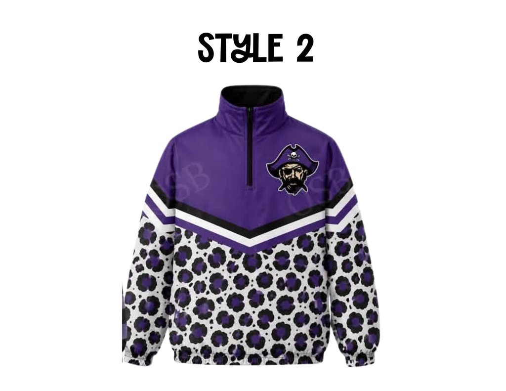 Piper Pirates Quarter Zip Windbreaker PRE-ORDER