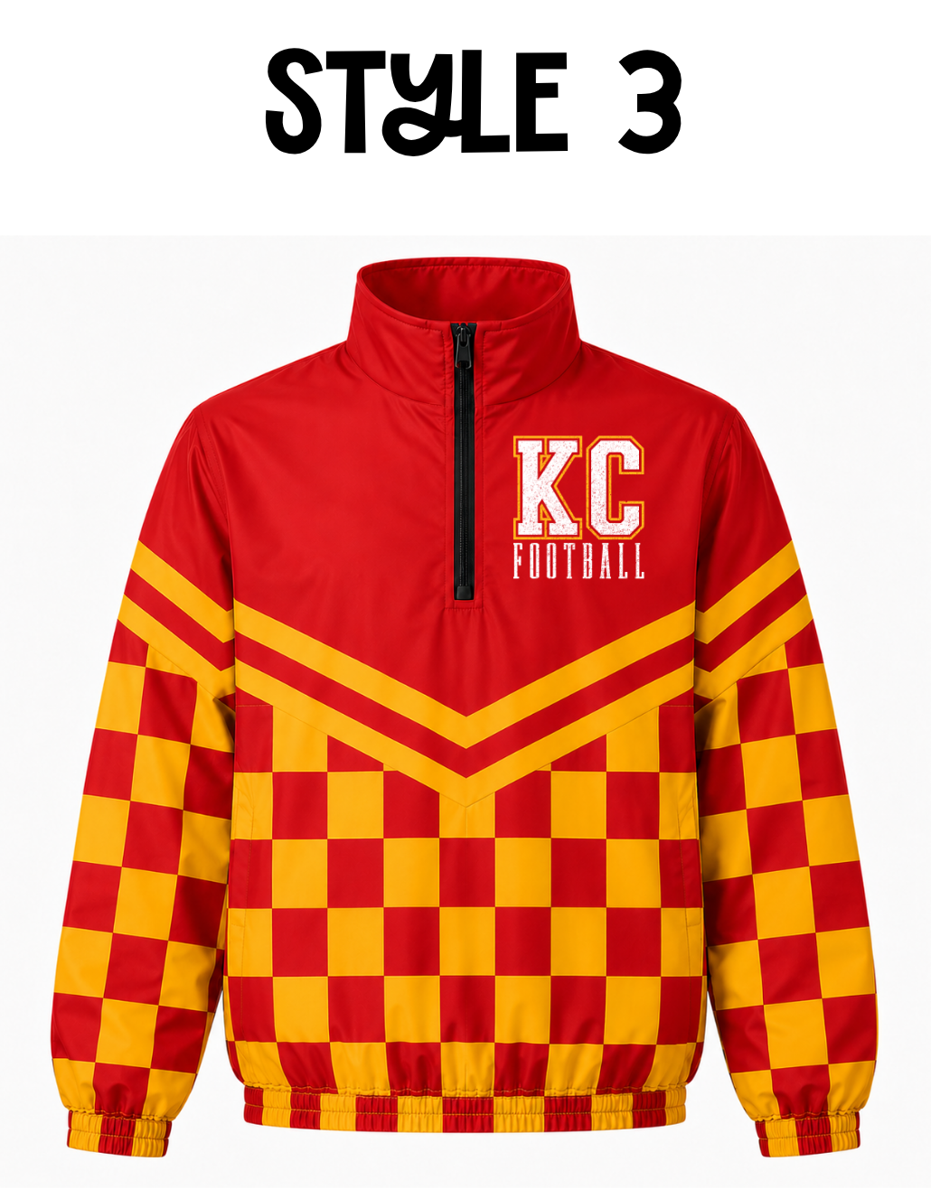 KC Football Quarter Zip Windbreaker PRE-ORDER