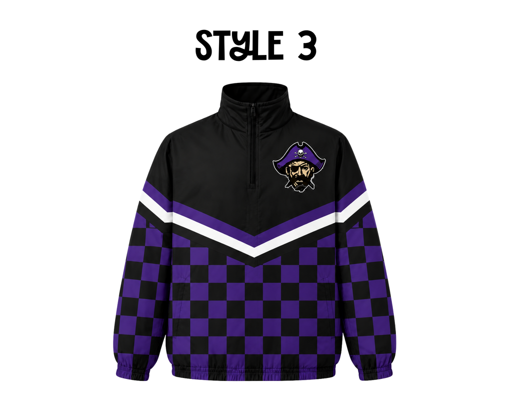 Piper Pirates Quarter Zip Windbreaker PRE-ORDER