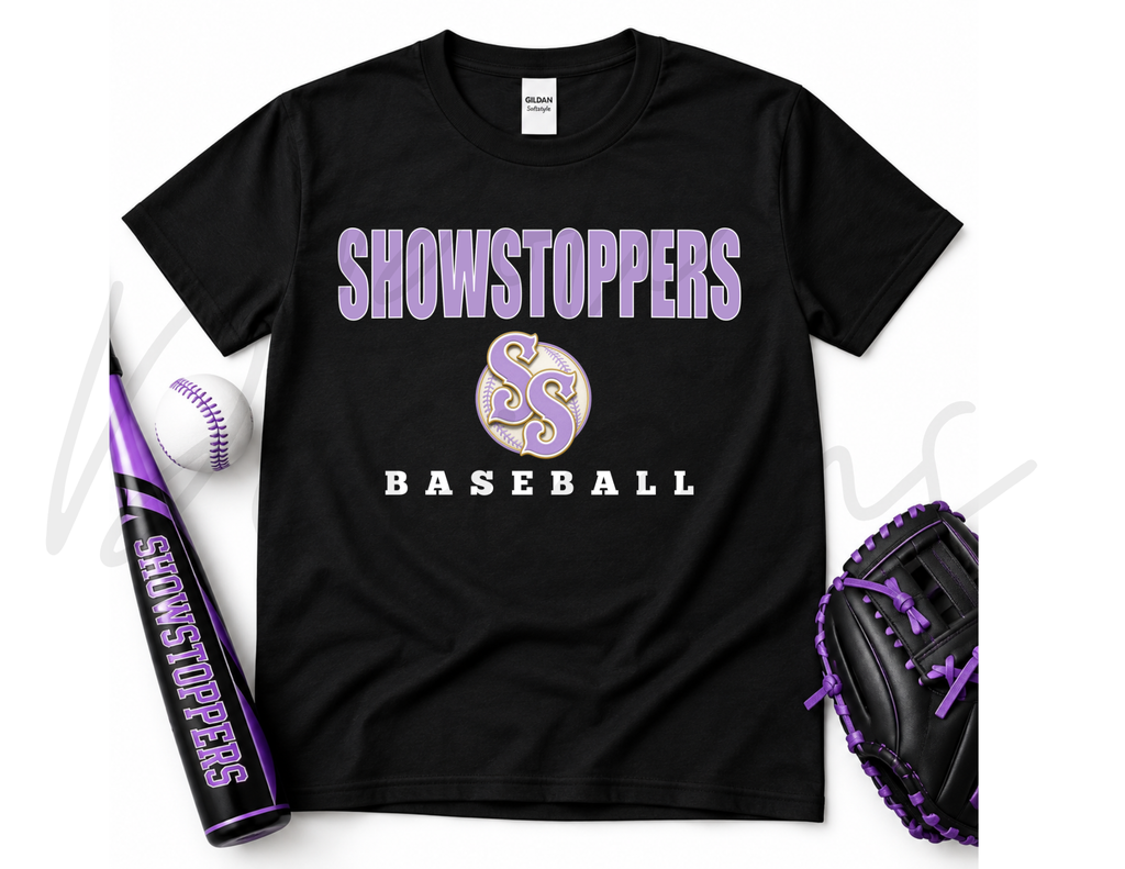Showstoppers Baseball on Black