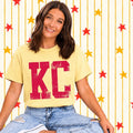 KC - Red on Yellow