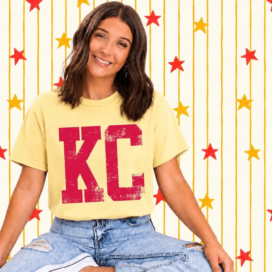 KC - Red on Yellow