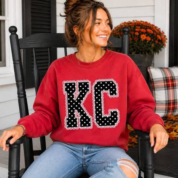 Polka Dot - Lace Trim - KC