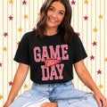Game Day - Red Plaid on Black