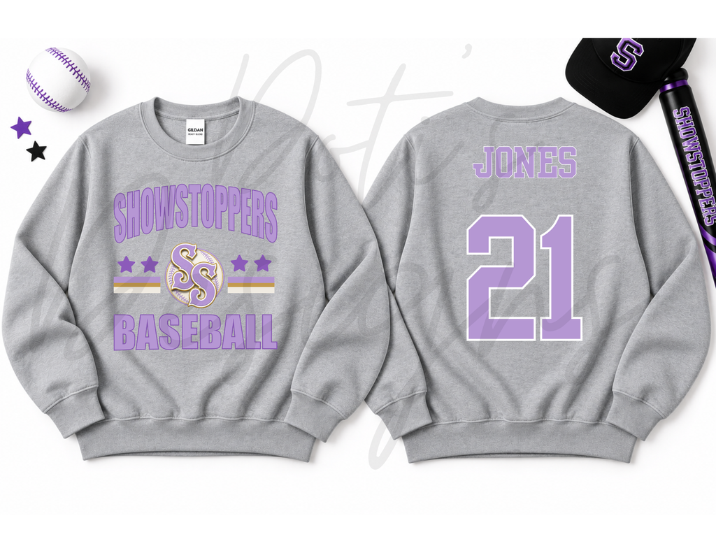 Showstoppers Stars on Grey - CUSTOM