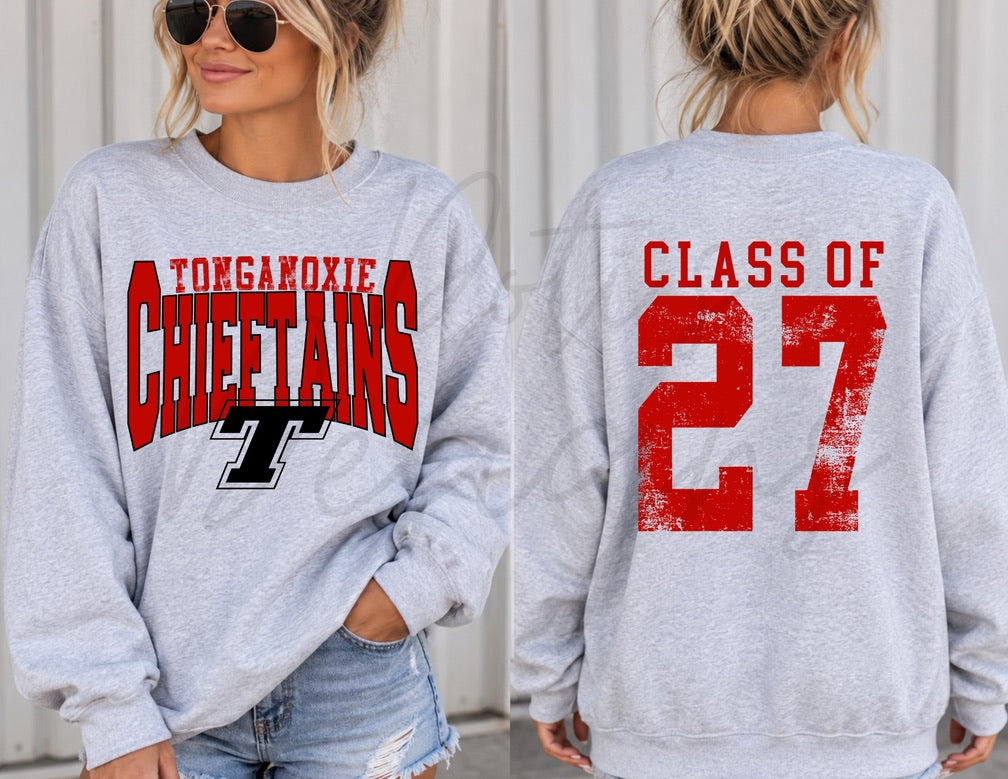 Tonganoxie Chieftains - Retro School Mascot