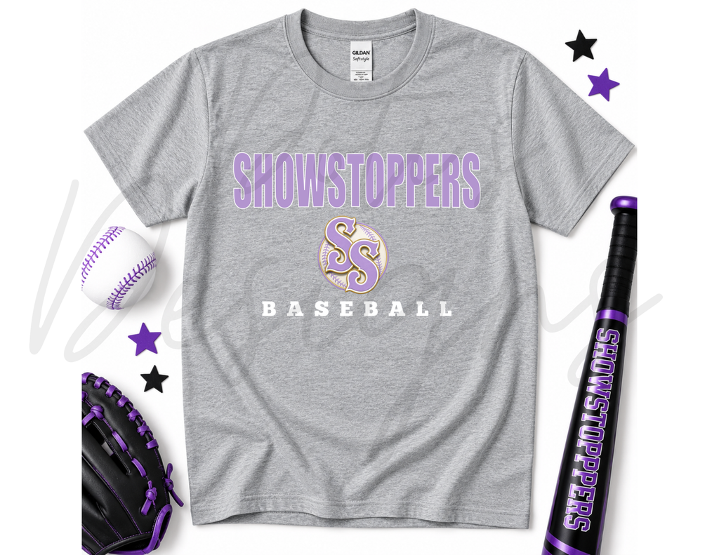 Showstoppers Baseball on Grey