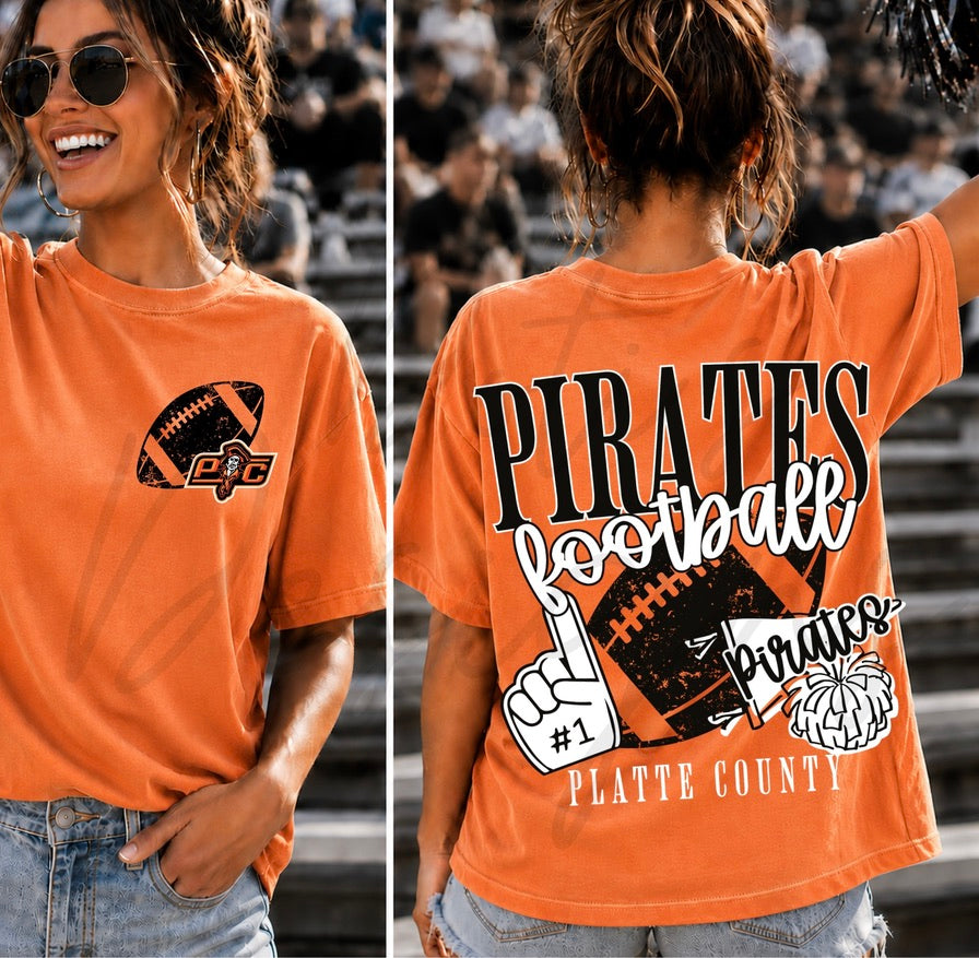 PC Pirates Football Varsity with Pocket Design