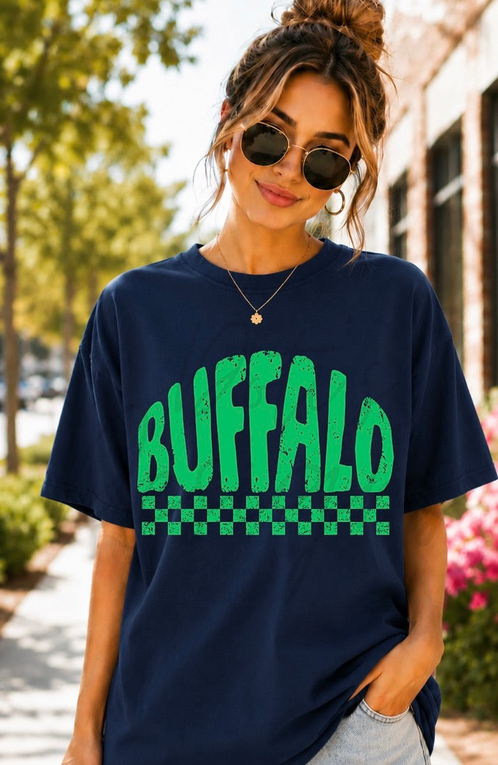 Buffalo Checkered Mascot