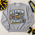Check/Bolt Vernon Vikings - Grey