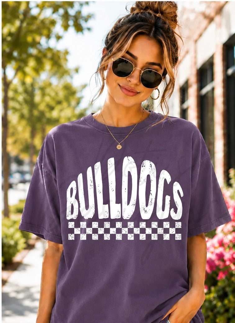 Bulldogs Checkered Mascot
