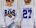 Pleasant Ridge Rams - Retro School Mascot
