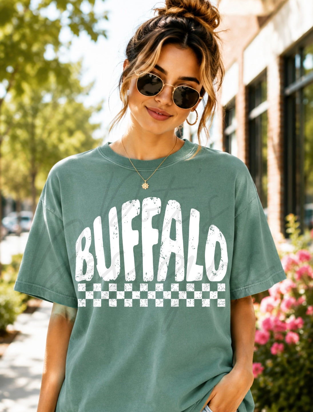 Buffalo Checkered Mascot