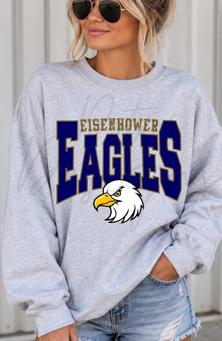 Eisenhower Eagles - Retro School Mascot