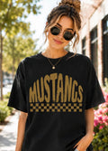 Mustangs Checkered Mascot