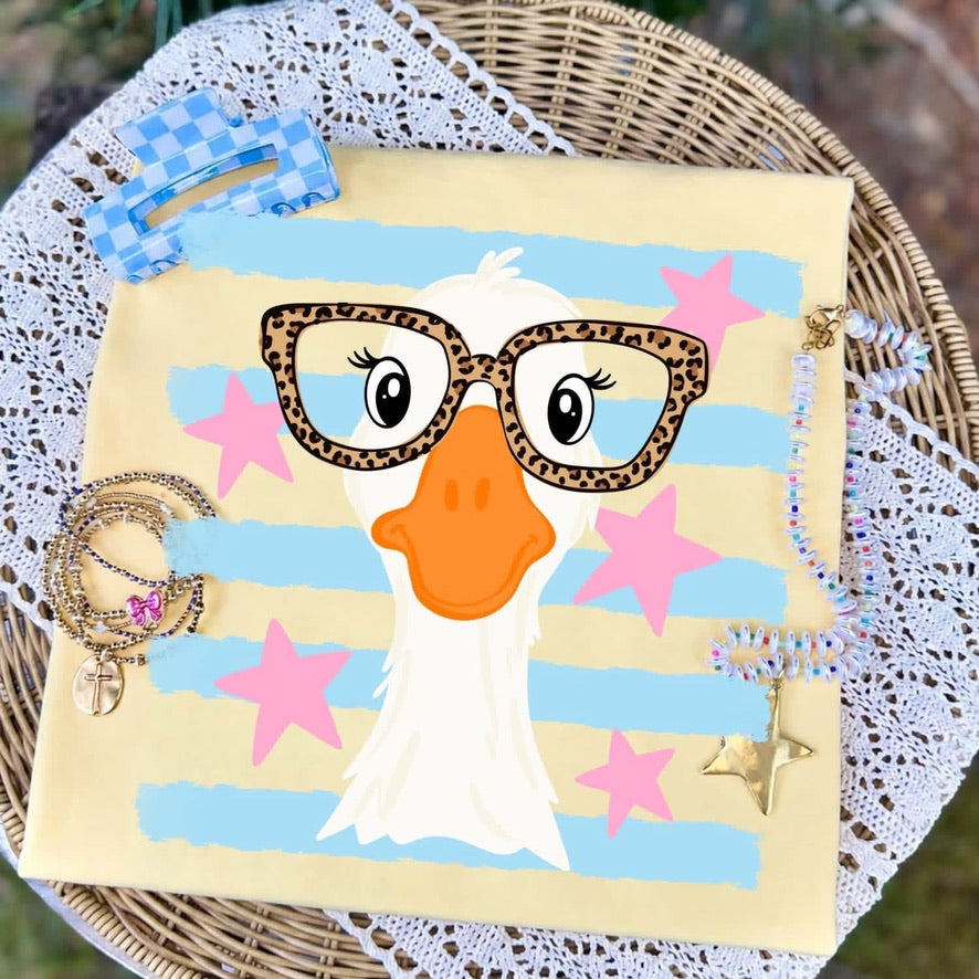 Cute Goose in Glasses