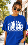 Pioneers Checkered Mascot