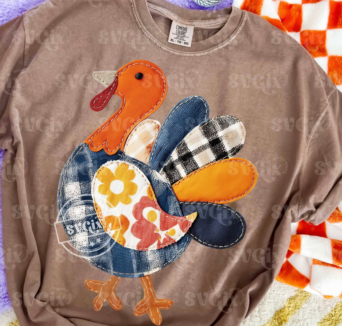 Faux Stitched Turkey