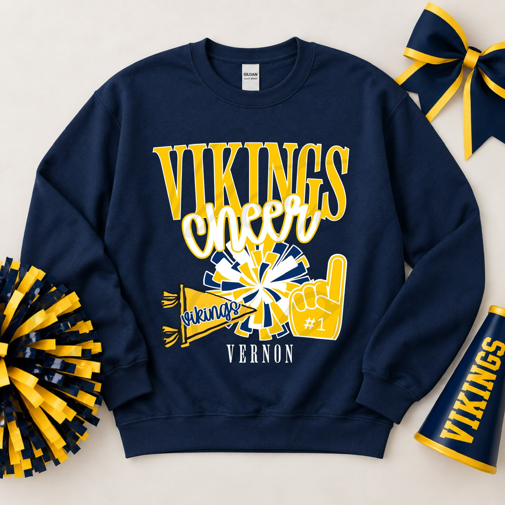 Vikings Cheer - Navy