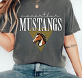 MacArthur Mustangs Retro Geometric