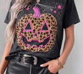 Pink and Leopard jack-O-Lantern