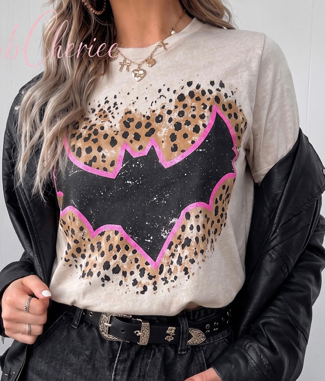 Pink Leopard Bat