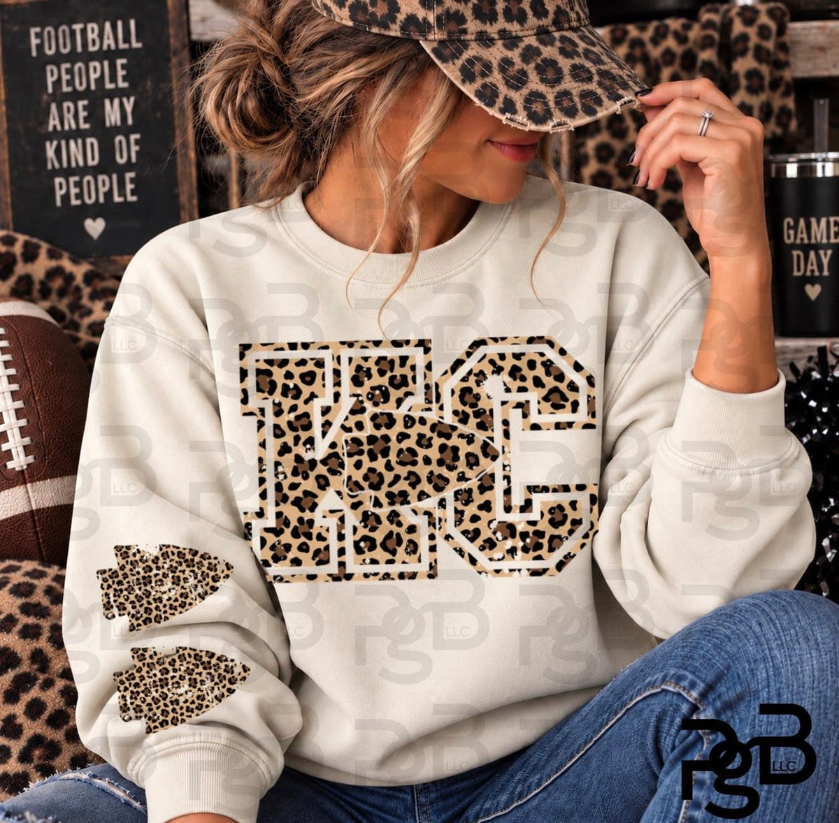 KC Leopard - Arrowhead Sleeve