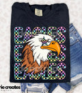 Colorful Checkered Eagle