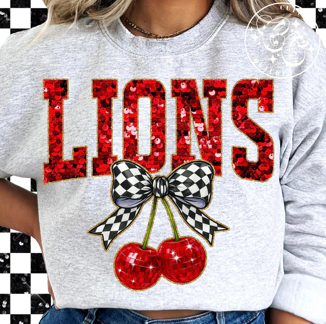 Red Lions Sequins