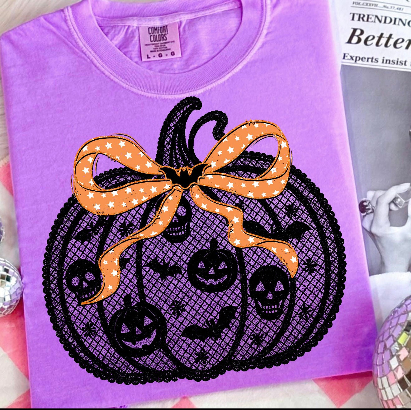 Spooky Lace Pumpkin