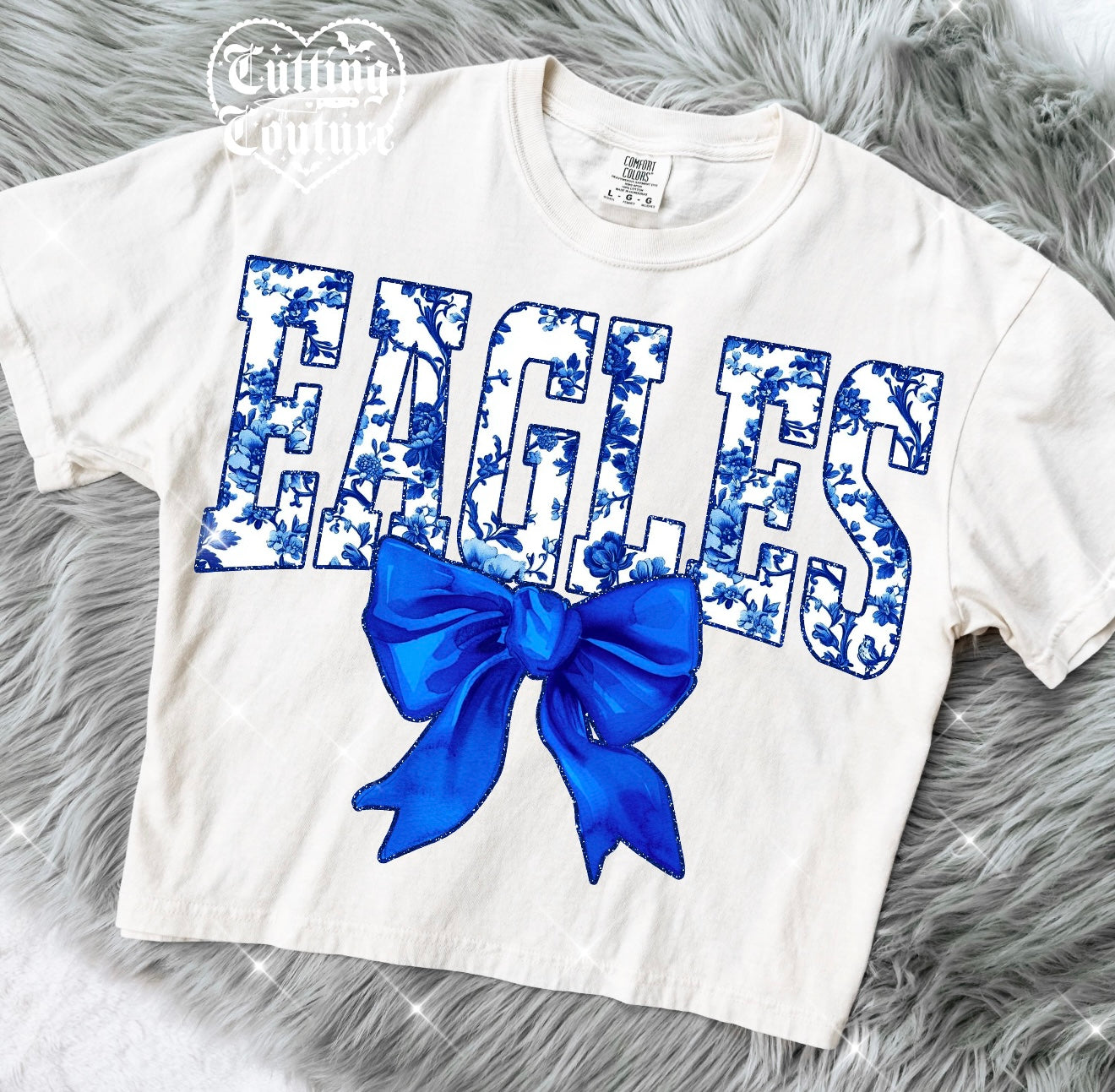 Blue Floral Eagles