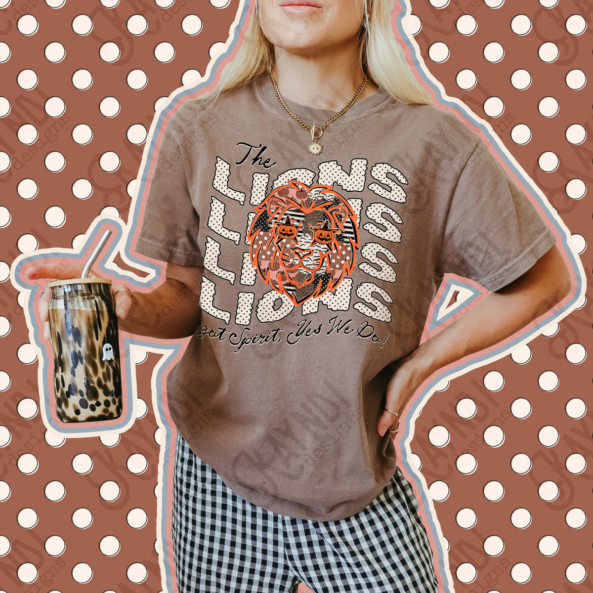 Patchwork Pumpkin Lions
