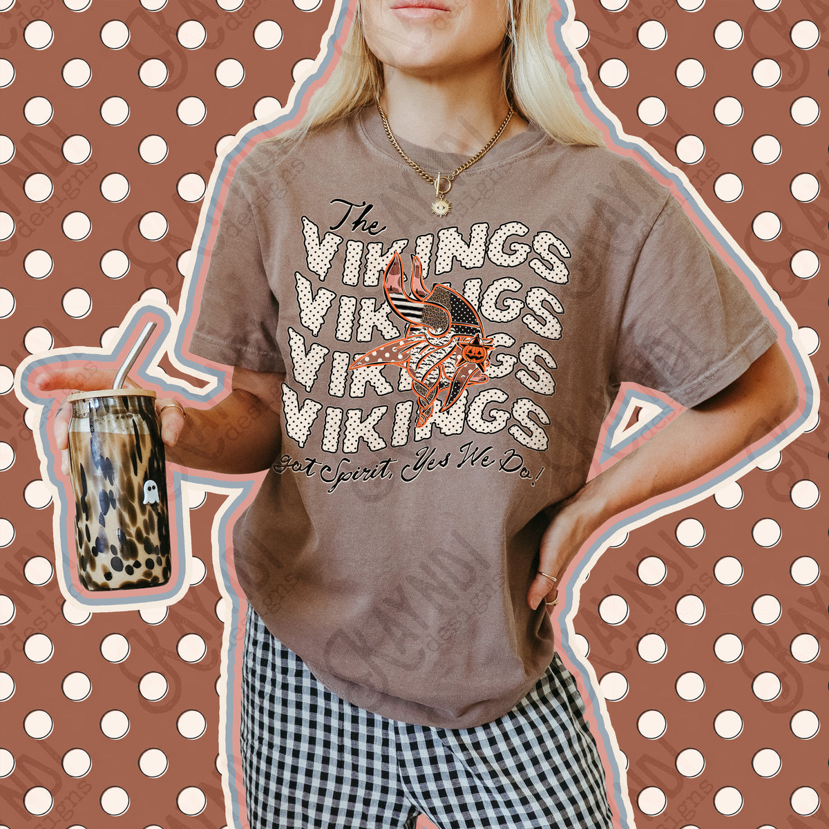 Patchwork Pumpkin Vikings