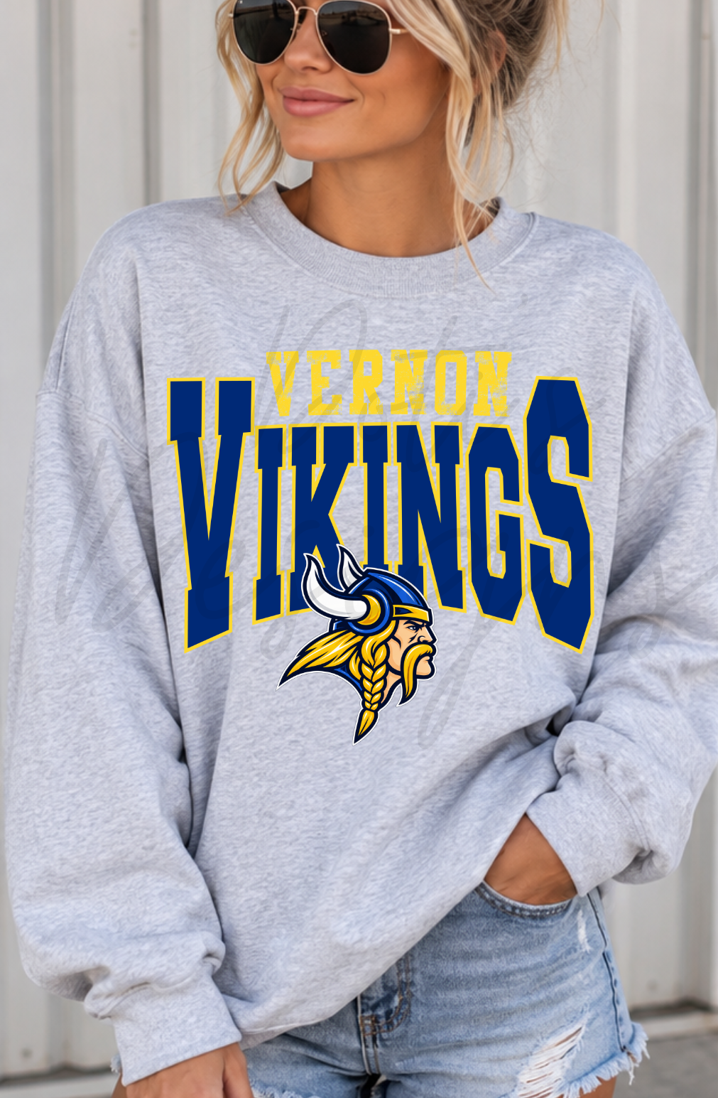 Vernon Vikings - Retro School Mascot