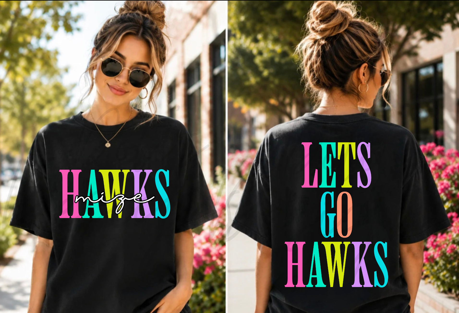 Colorful Hawks T-Shirt