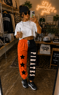 **PRE-ORDER** Pirates Split Sweatpants ORANGE/BLACK