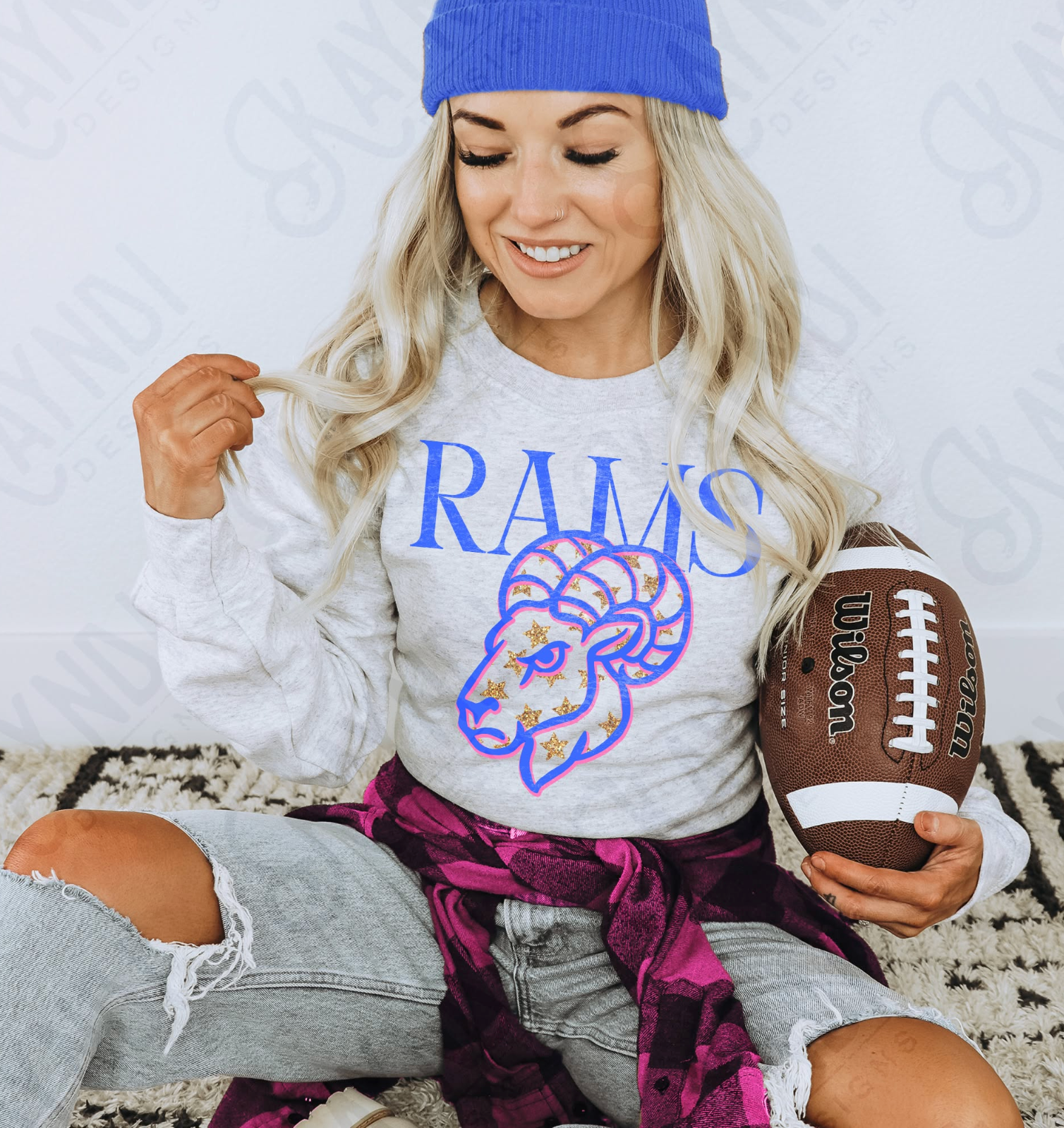 Rams Glitter Star