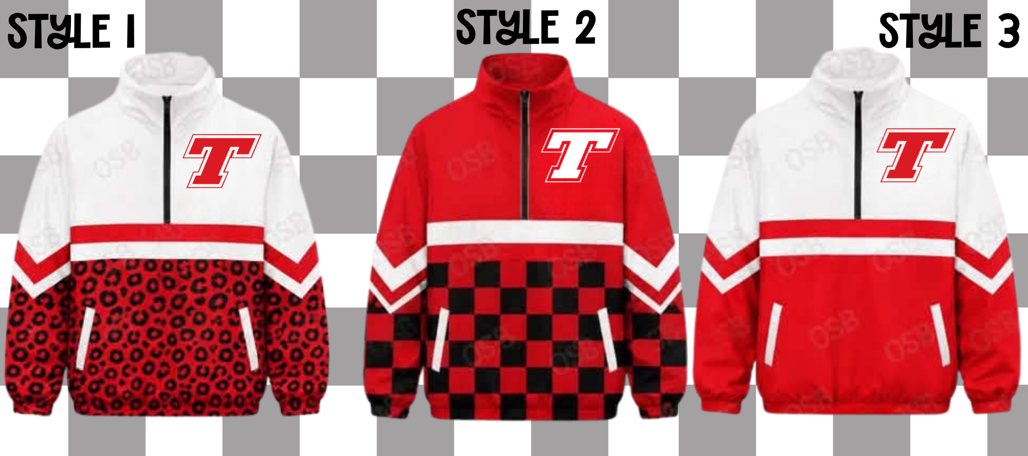Tonganoxie Chieftains Quarter Zip Windbreaker PRE-ORDER